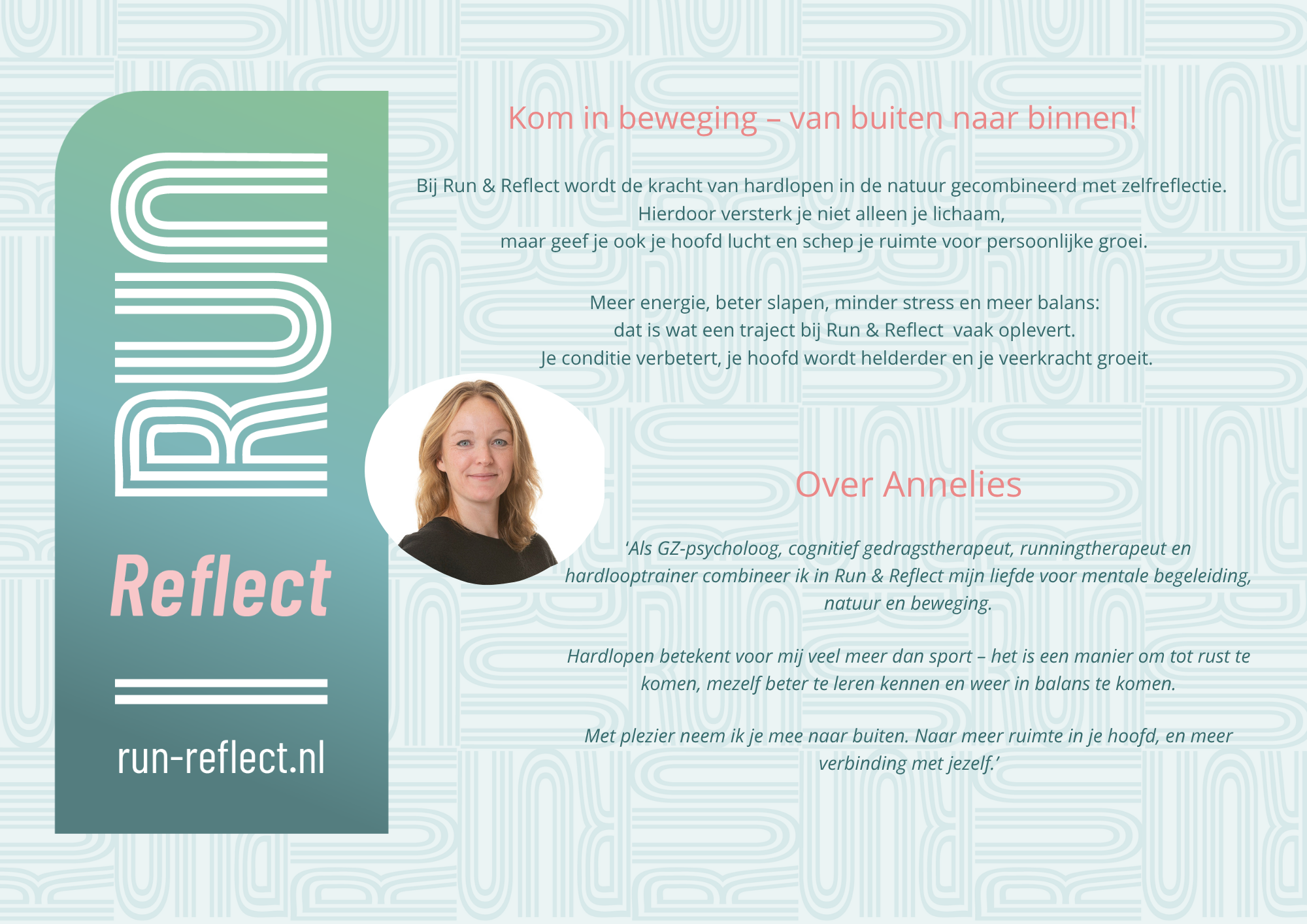 Flyer Run&Reflect Verein deel 1